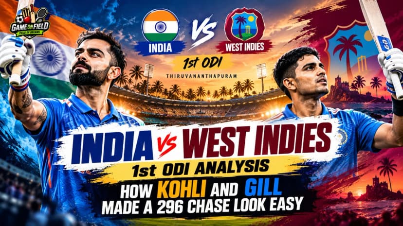 India vs West Indies 1st ODI Analysis: How Kohli and Gill Made a 296 Chase Look Easy