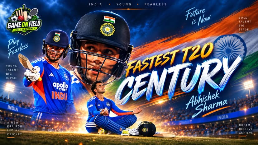 Abhishek Sharma Shatters Records: India's Fastest-Ever T20I Century Stuns Afghanistan