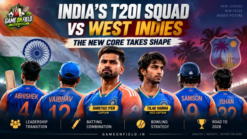 India's T20I Squad vs West Indies: The New Core Takes Shape