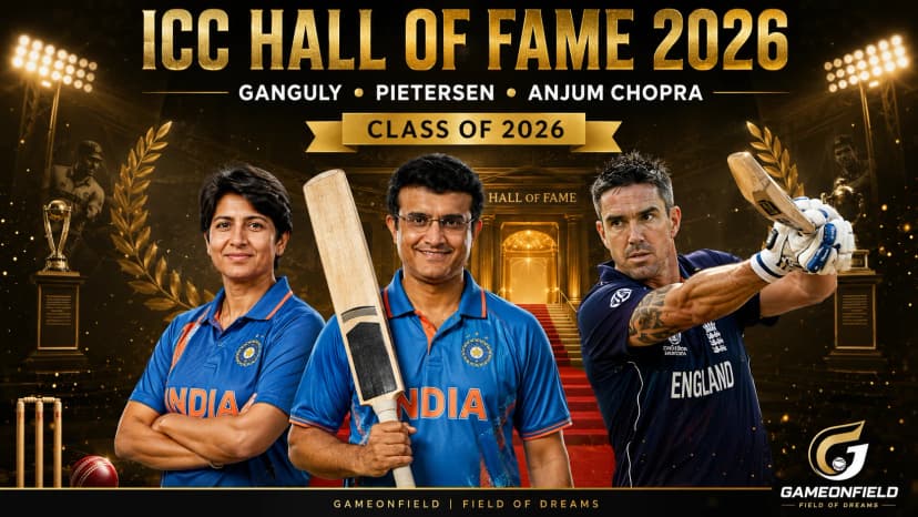 ICC Hall of Fame 2026: Sourav Ganguly, Kevin Pietersen & Anjum Chopra Join Cricket's Greatest Legends