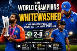 From World Champions to Whitewashed: What Ireland Exposed About India's T20 Team Ahead of England