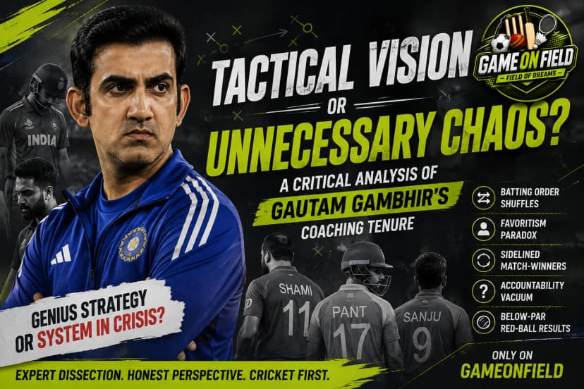 Tactical Vision or Unnecessary Chaos? A Critical Analysis of Gautam Gambhir's Coaching Tenure
