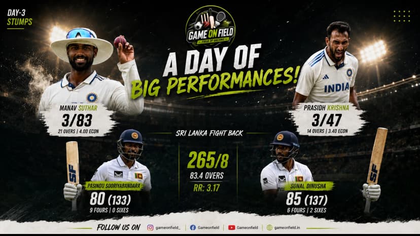 Sooriyabandara's Fighting 80 Keeps Sri Lanka Alive, But India Remain in Command