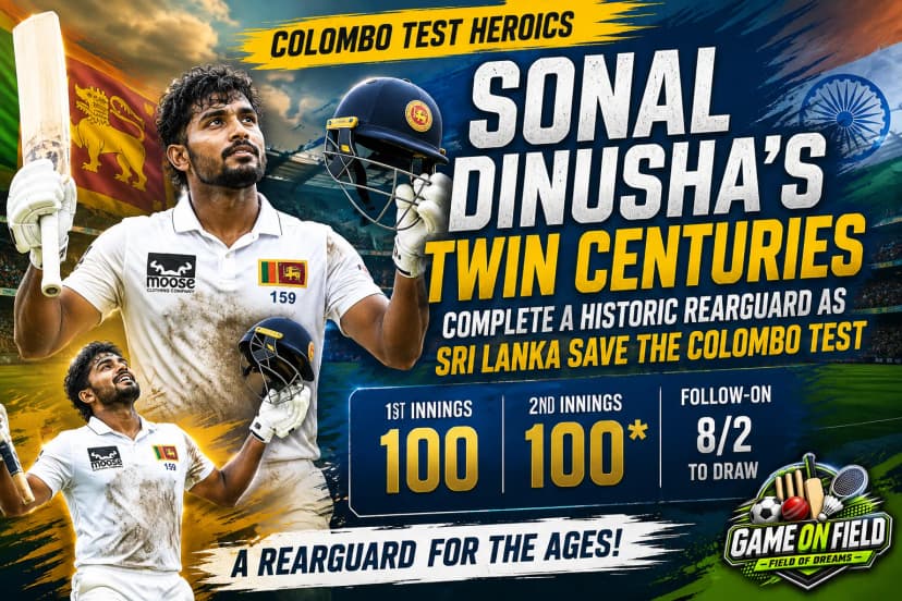 Sonal Dinusha's Twin Centuries Complete a Historic Rearguard as Sri Lanka Save the Colombo Test