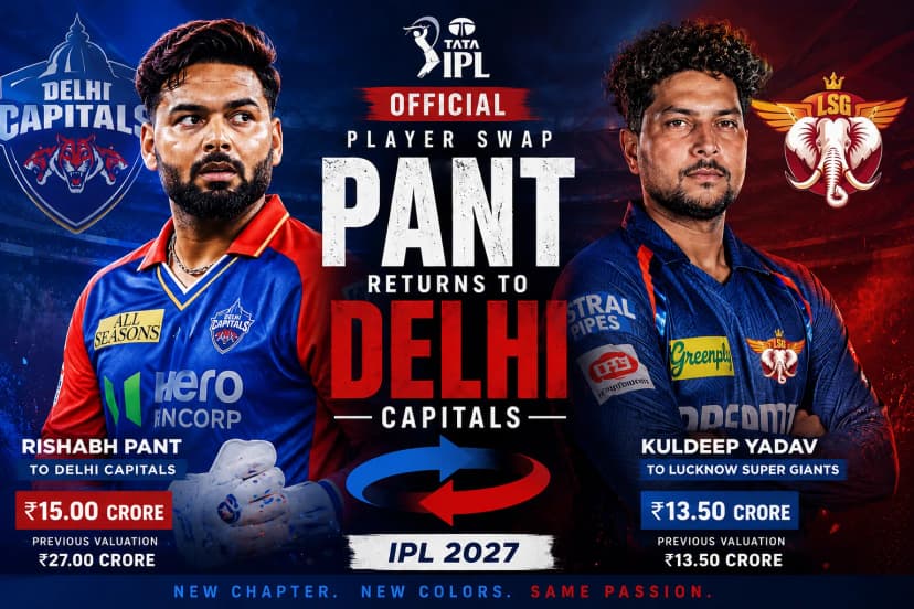 Rishabh Pant Returns Home: Delhi Capitals Complete Blockbuster Trade with Lucknow Super Giants