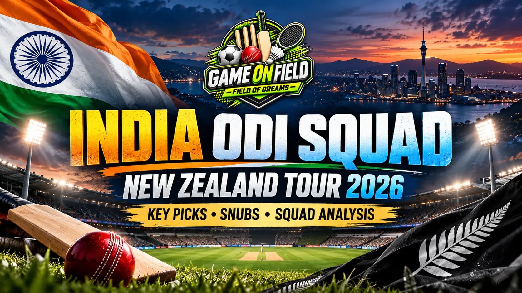 India's ODI Squad for New Zealand 2026: Full Analysis, Key Selections and Snubs