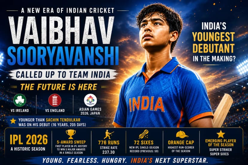 Chasing Tendulkar’s Shadows: Celebrating Vaibhav Sooryavanshi's Incredible Achievements and Senior India T20I Selection